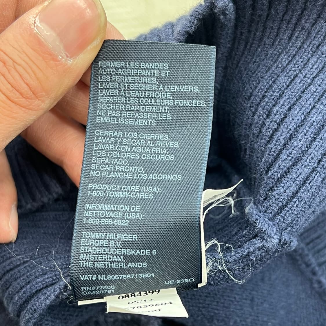 타미힐피거 로고 니트 집업 r3284 상품이미지9