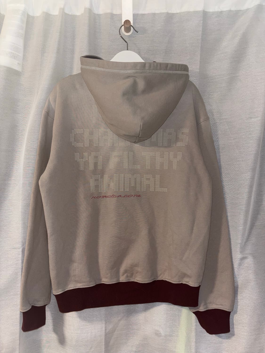 썬러브 Knit Effect Daybreak Hoodie Grey 상품이미지2