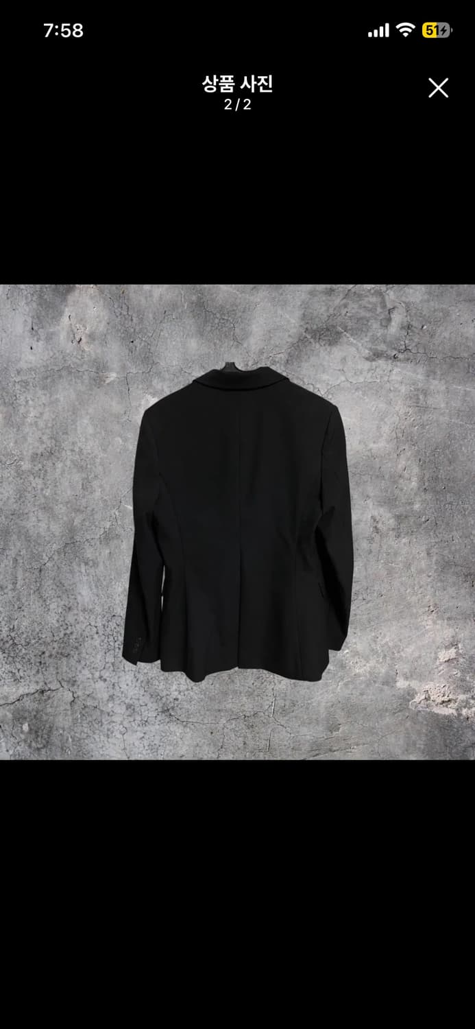 유니클로 베이직 자켓 블랙 상품이미지2