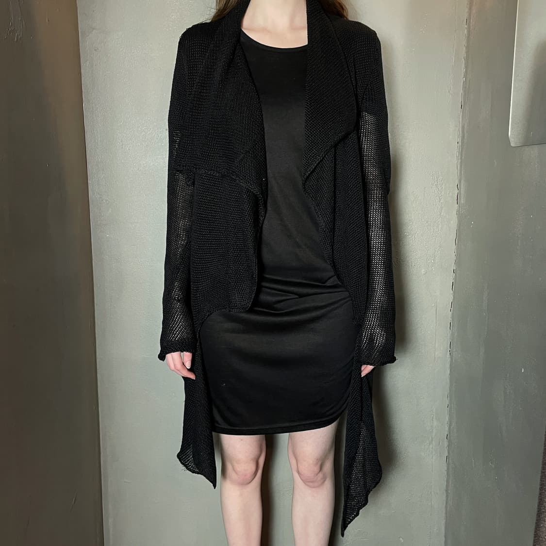 마스나다 엘보우 컷아웃 가디건 상품이미지2