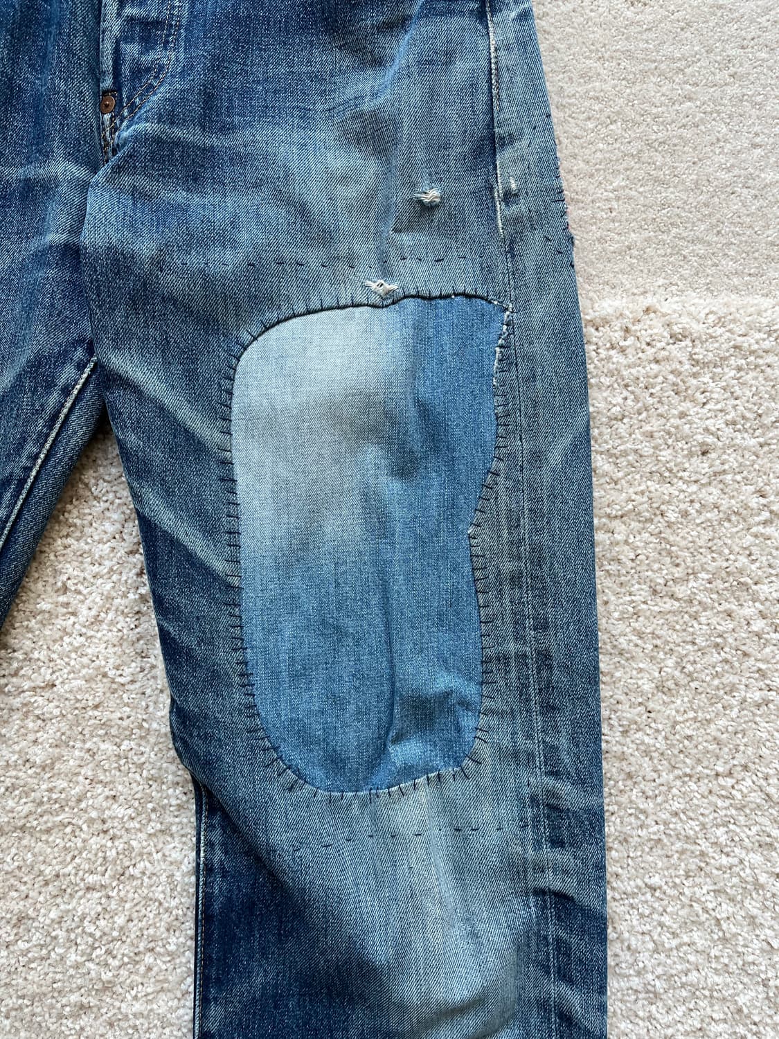 90s 리바이스 501 (555 USA)보로 패치워크 데님 (29-30) 상품이미지6