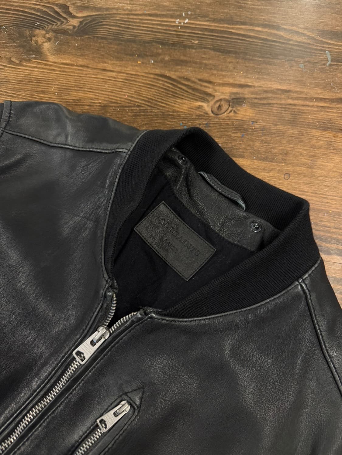 올세인츠 램스킨 클래식 블루종 100 상품이미지8