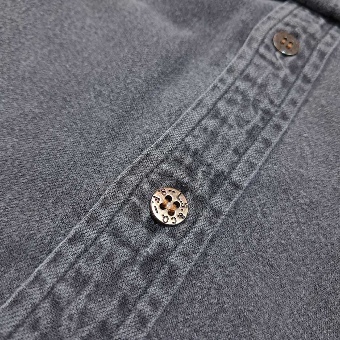 CL870 L 리바이스 90s 한국판 오렌지탭 블랙 데님셔츠남방 상품이미지5