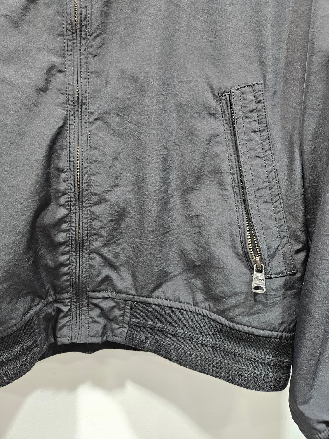 버커루(BUCKAROO) 블랙 바람막이 블루종 점퍼 XL 상품이미지5