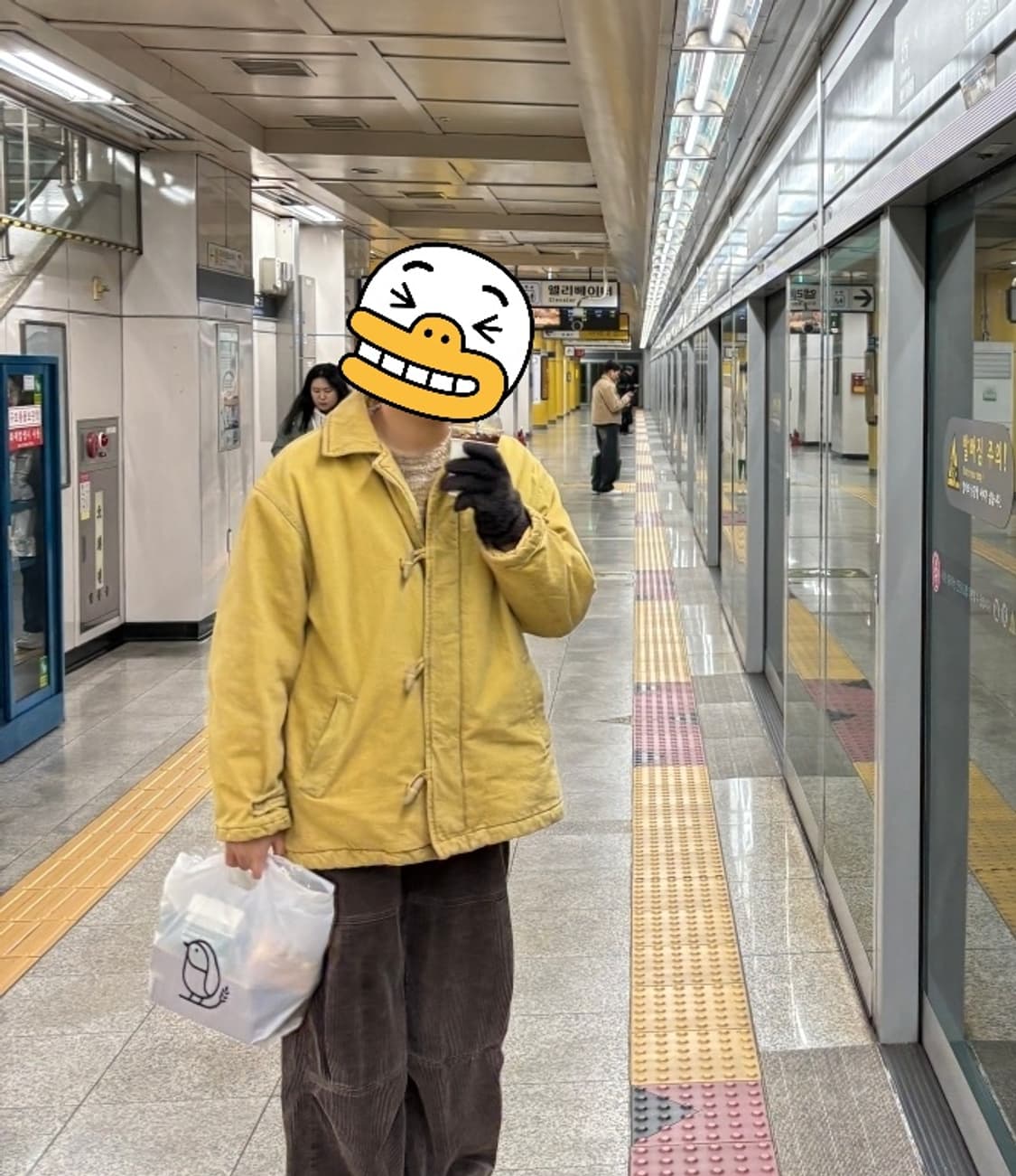 아르마니 진스 더플코트 빈티지 옐로우 상품이미지4