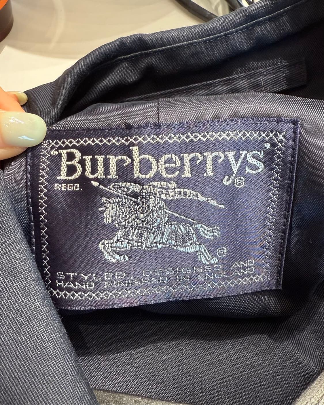 버버리 네이비 더블 트렌치코트  상품이미지8