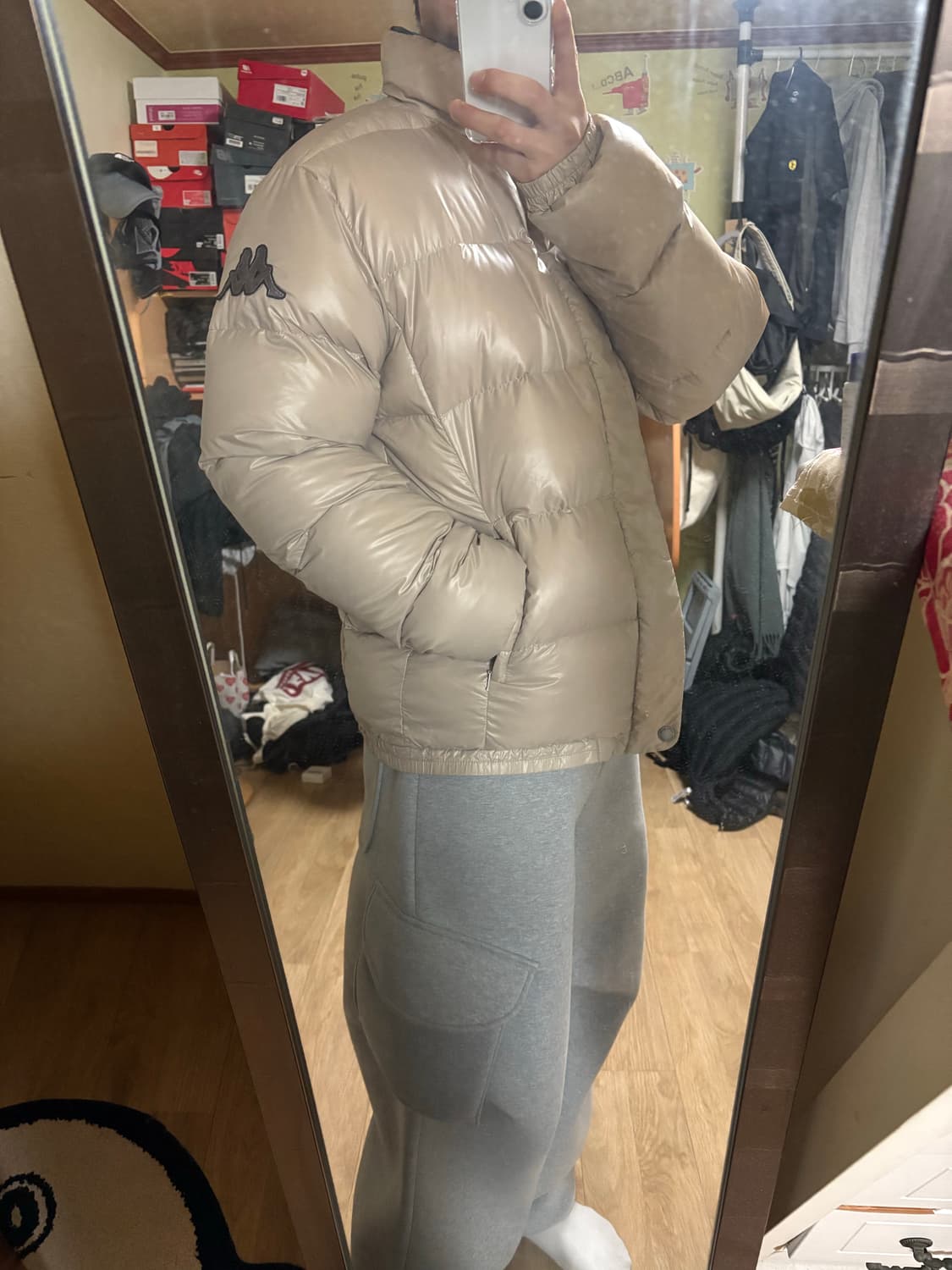 카파 베이지 패딩 상품이미지4