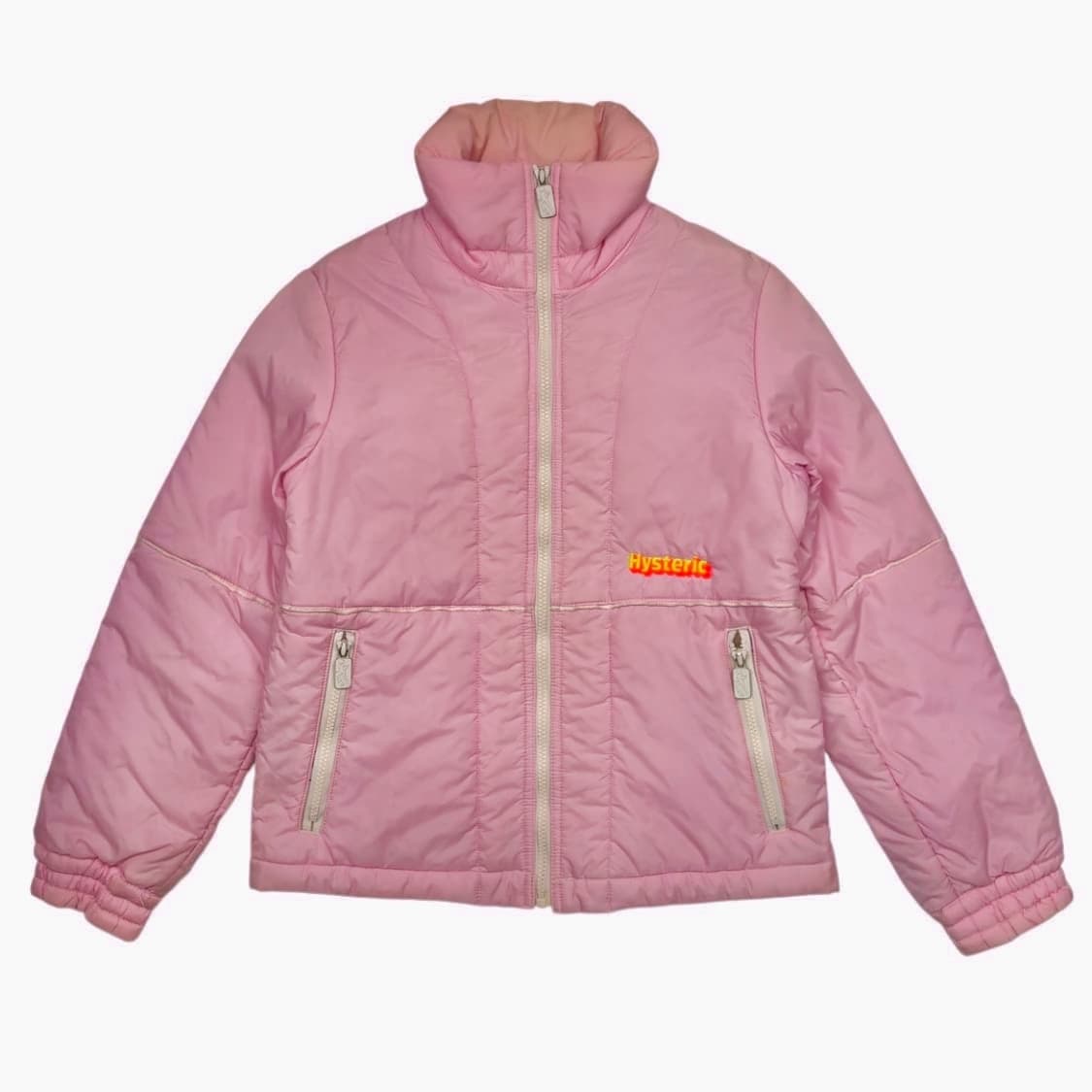 히스테릭글래머 딸기우유 핑크 로고 숏패딩 점퍼 S 상품이미지2