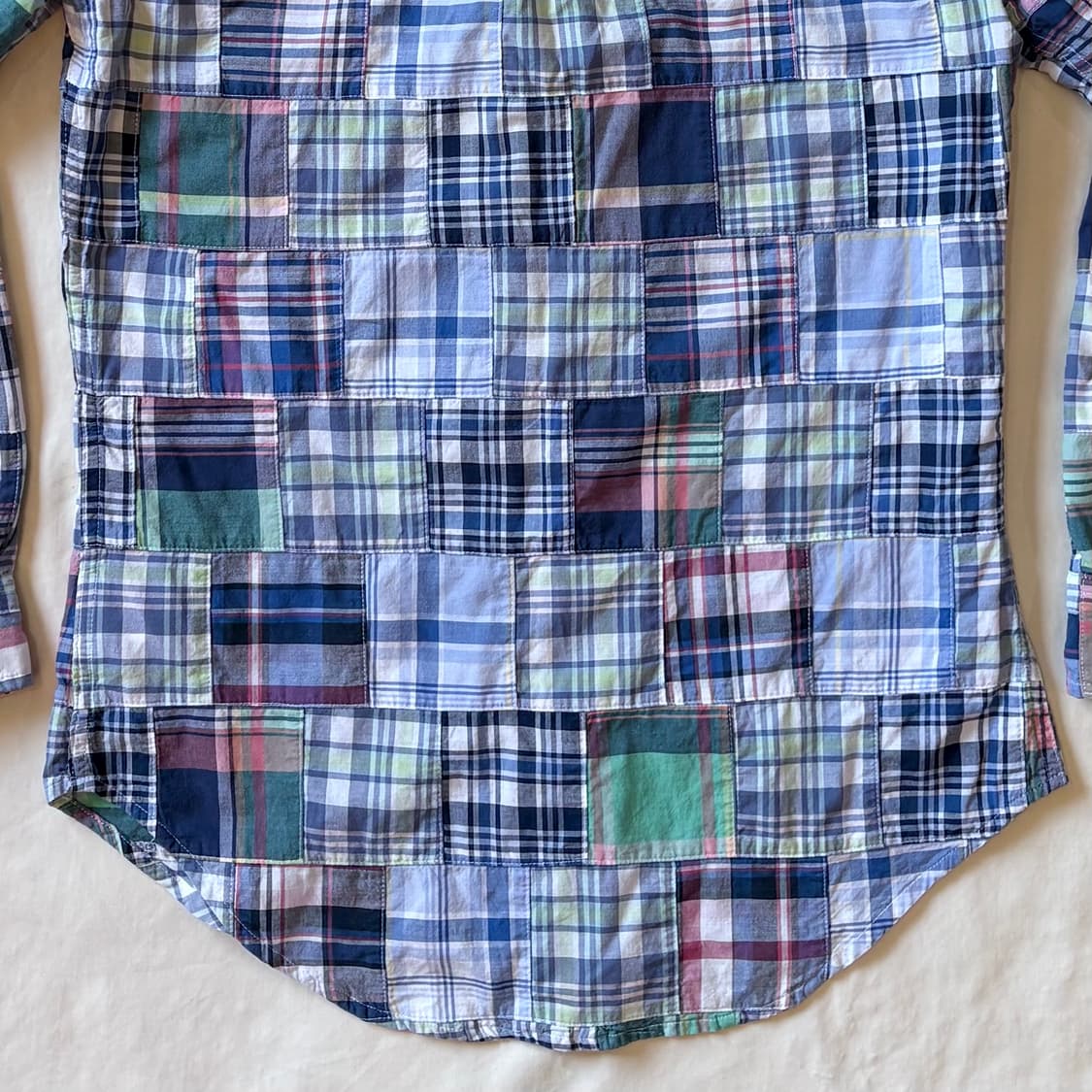 [S / 95] BB 오리지널 마드라스 패치워크 버튼다운 셔츠 상품이미지9