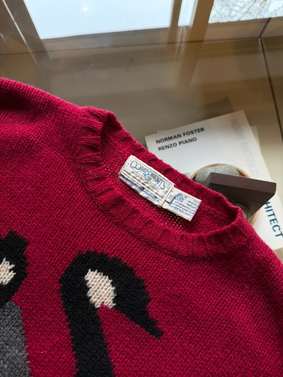 컴포넌츠 그래픽 램스울 니트 66~77 상품이미지2