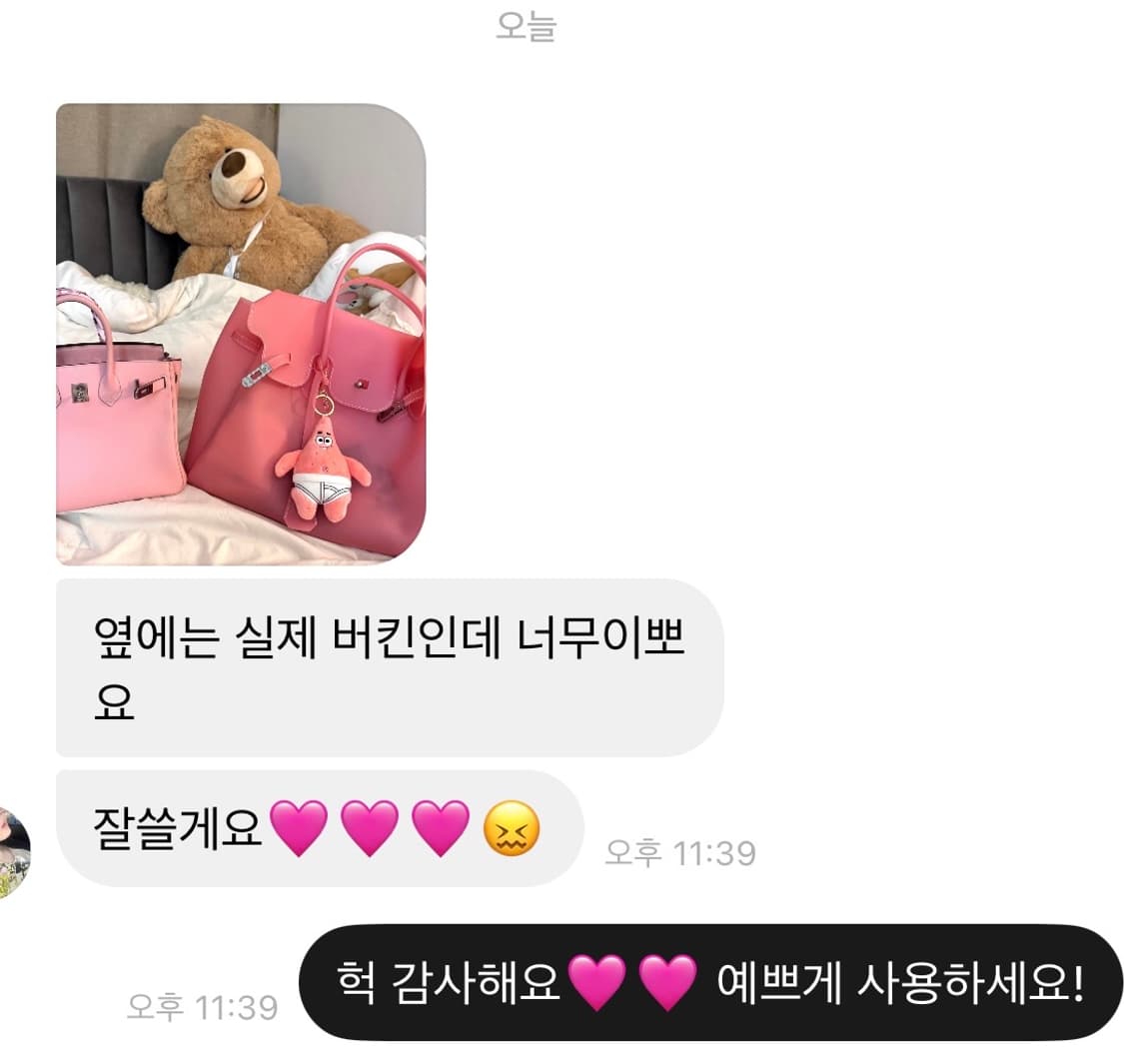[새상품/바로배송/샘플세일] 젤리버킨 젤리버킨백 핑크 상품이미지2