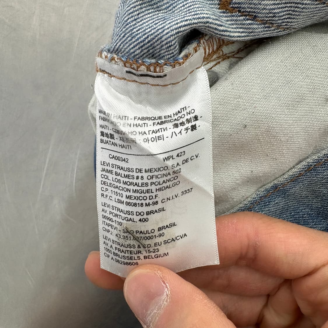 리바이스 빈티지 청바지 반바지 데님 숏팬츠 34in 상품이미지8