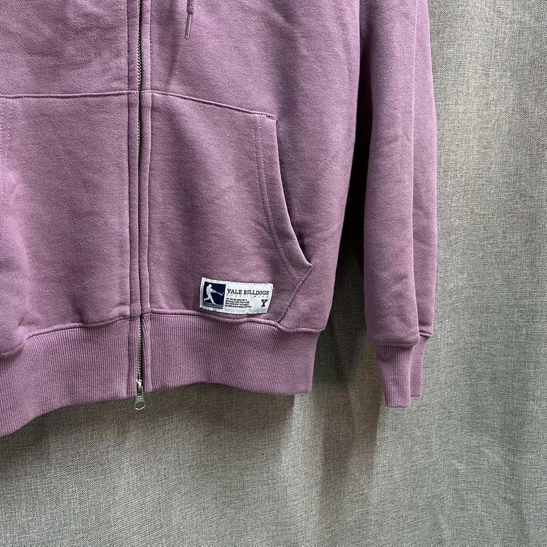 [L/오버핏] 예일(YALE) 불독 그래픽 후드집업 자켓 상품이미지4