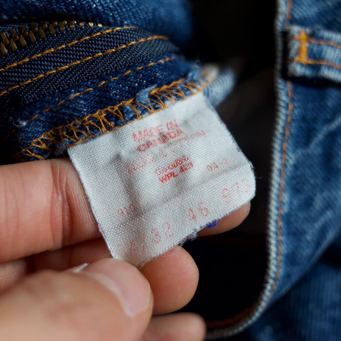 80-90’s Levi’s 517 orange tab denim 상품이미지9