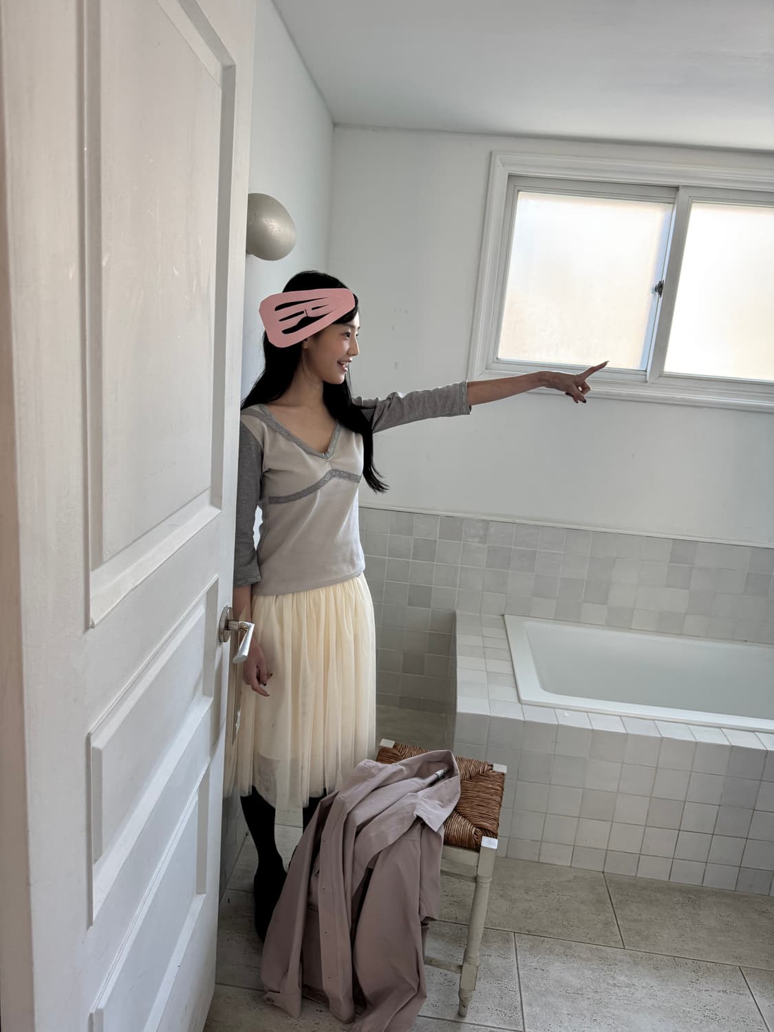 인앤양인하모니 튤 스커트 아이보리 상품이미지4