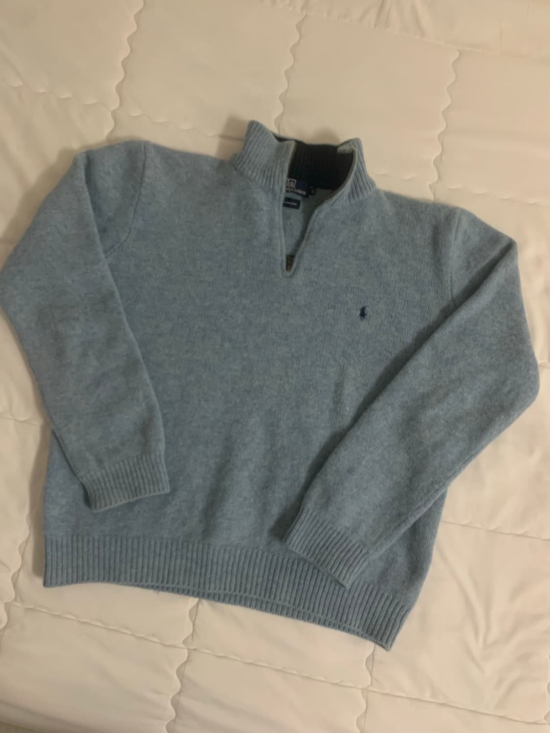 폴로 반집업 니트 상품이미지1