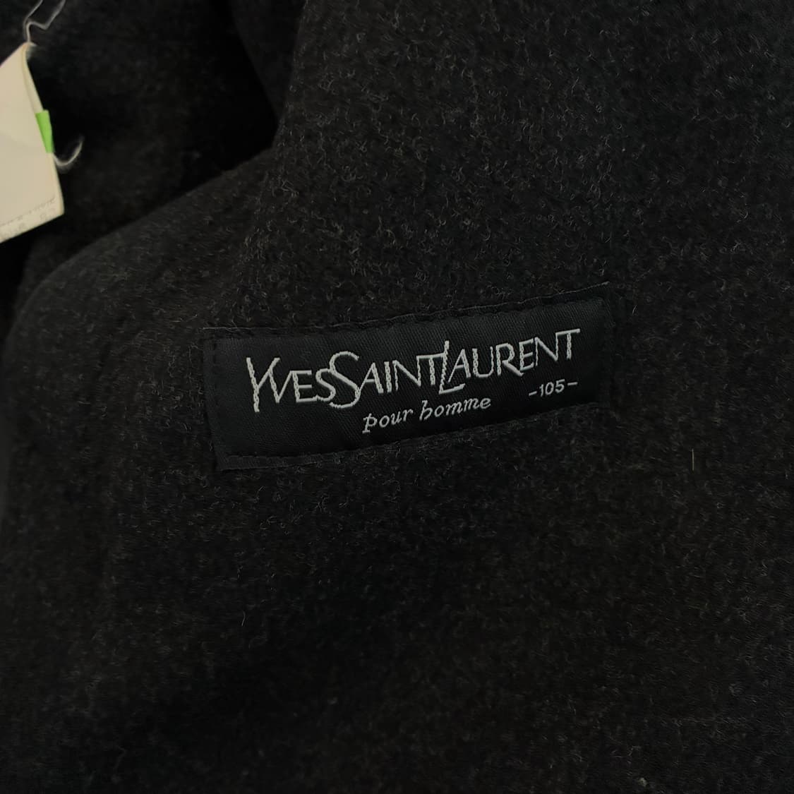 Yves Saint Laurent  입생로랑 블랙 카라 울 코트 상품이미지5