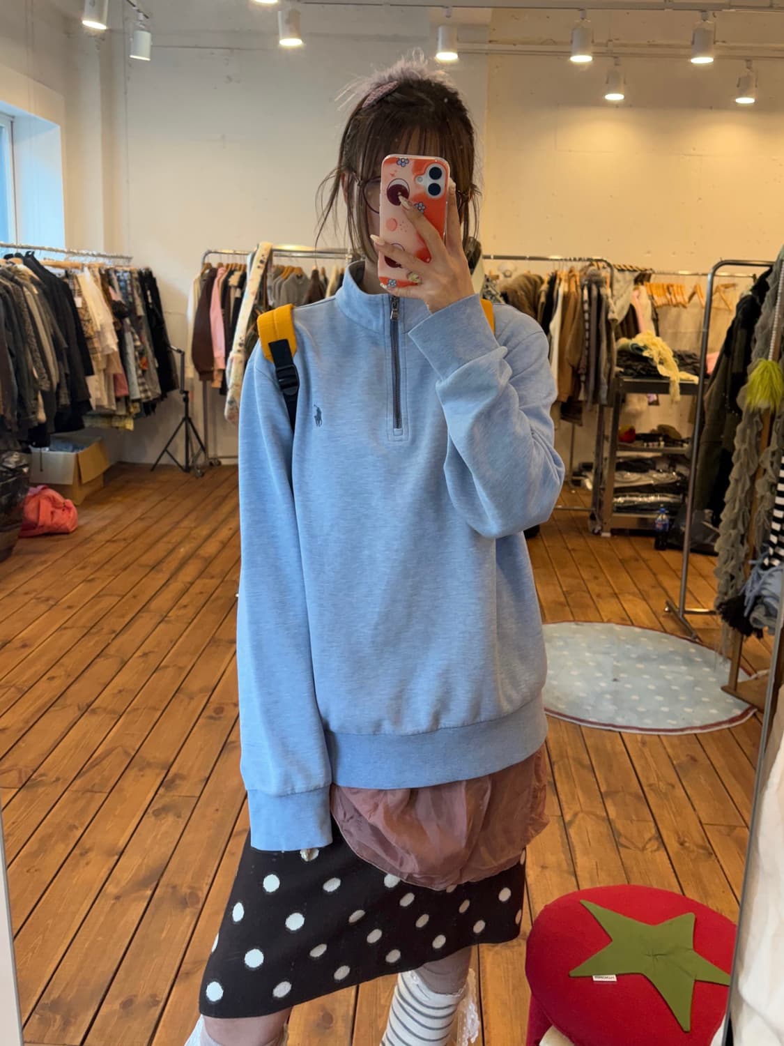 폴로 소라 니트 반집업 상품이미지3