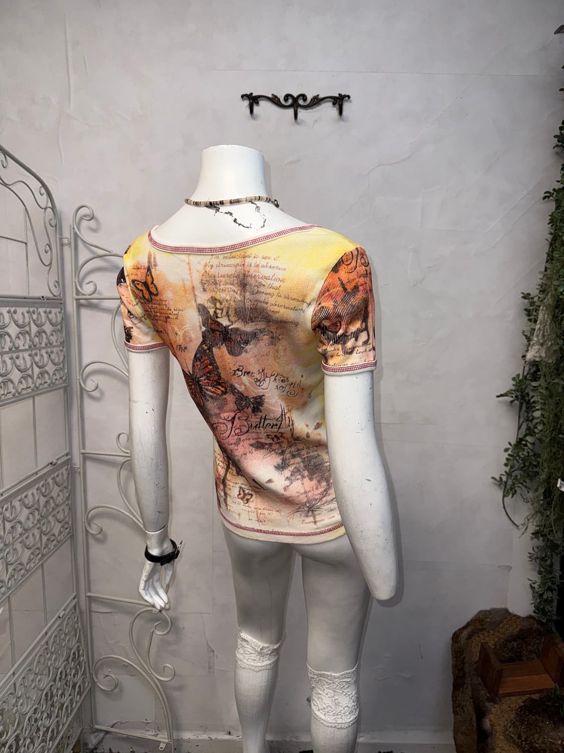 Lemon orange tie dye butterfly half t  상품이미지6