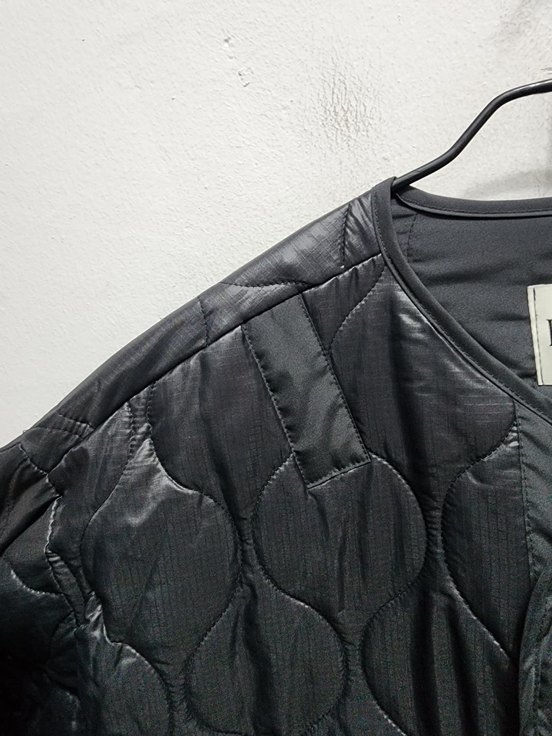 DRESS U 블랙 퀼팅 자켓 상품이미지3