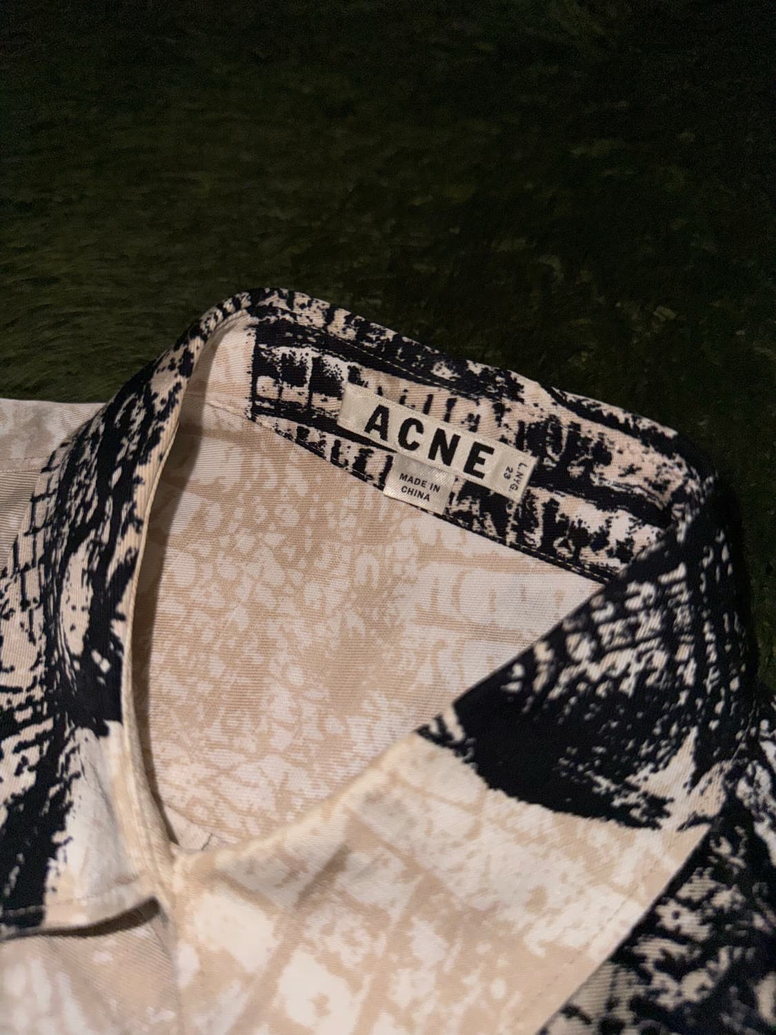 ACNE STUDIOS 아크네 스튜디오 릴렉스 핏 비스코스 하프 셔츠 상품이미지7