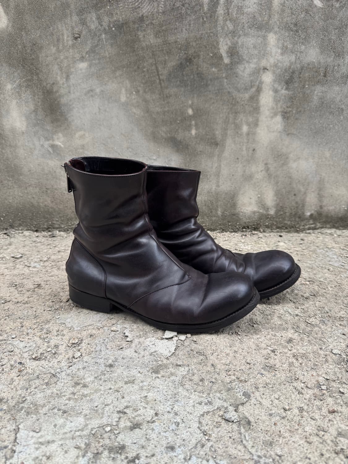 10sei0otto Back Zip Laeather Boots(41) 상품이미지1