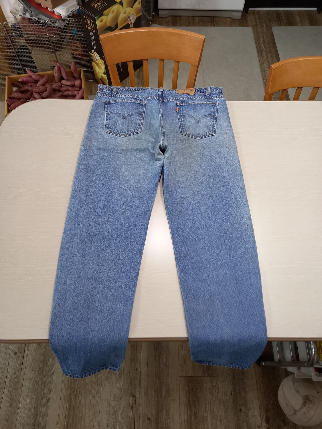 42 90's 리바이스505-0217USA 오렌지탭 테이퍼드진 42-01 상품이미지2