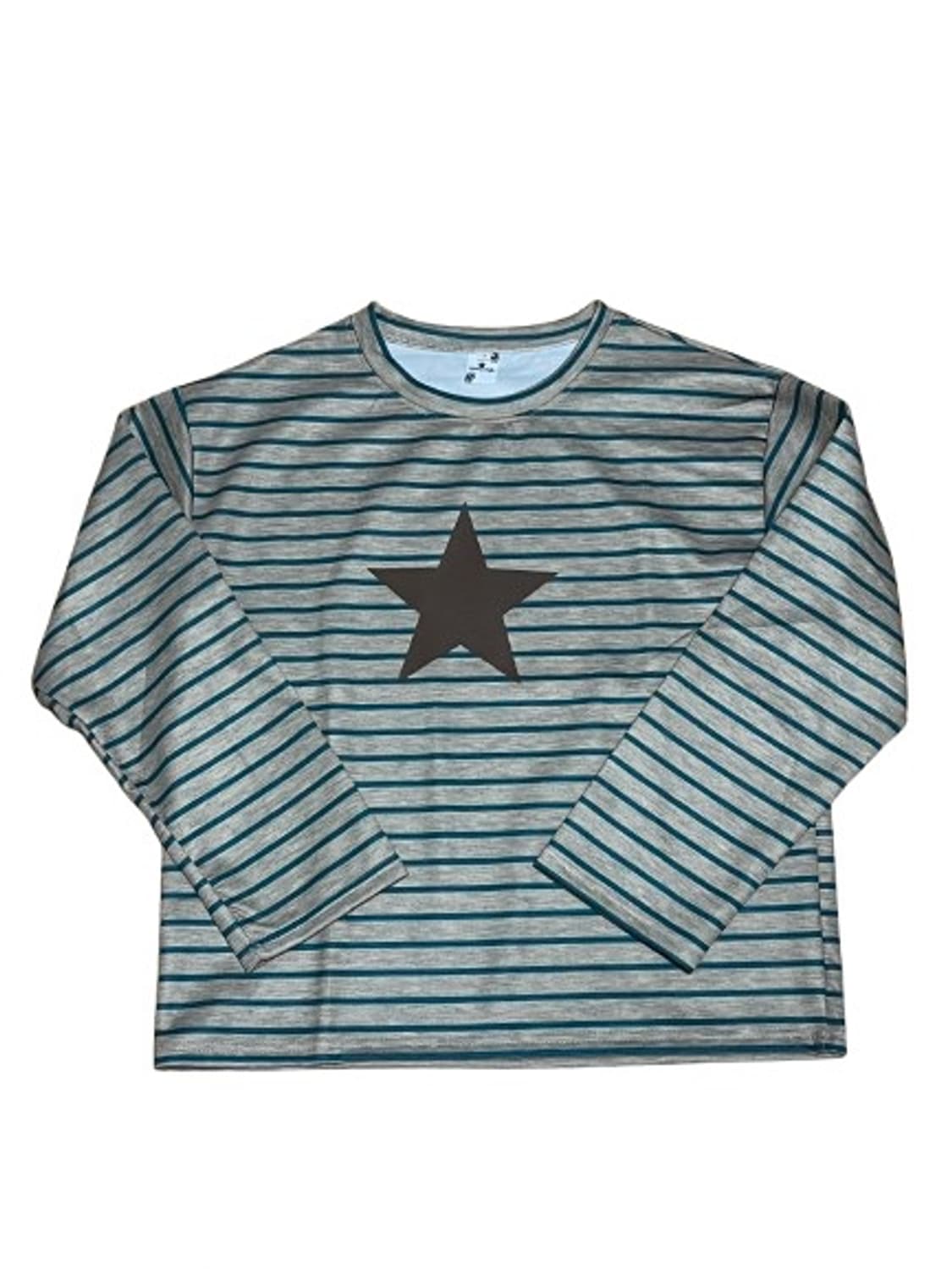 빈티지 별 스트라이프 긴팔 티셔츠 상품이미지1