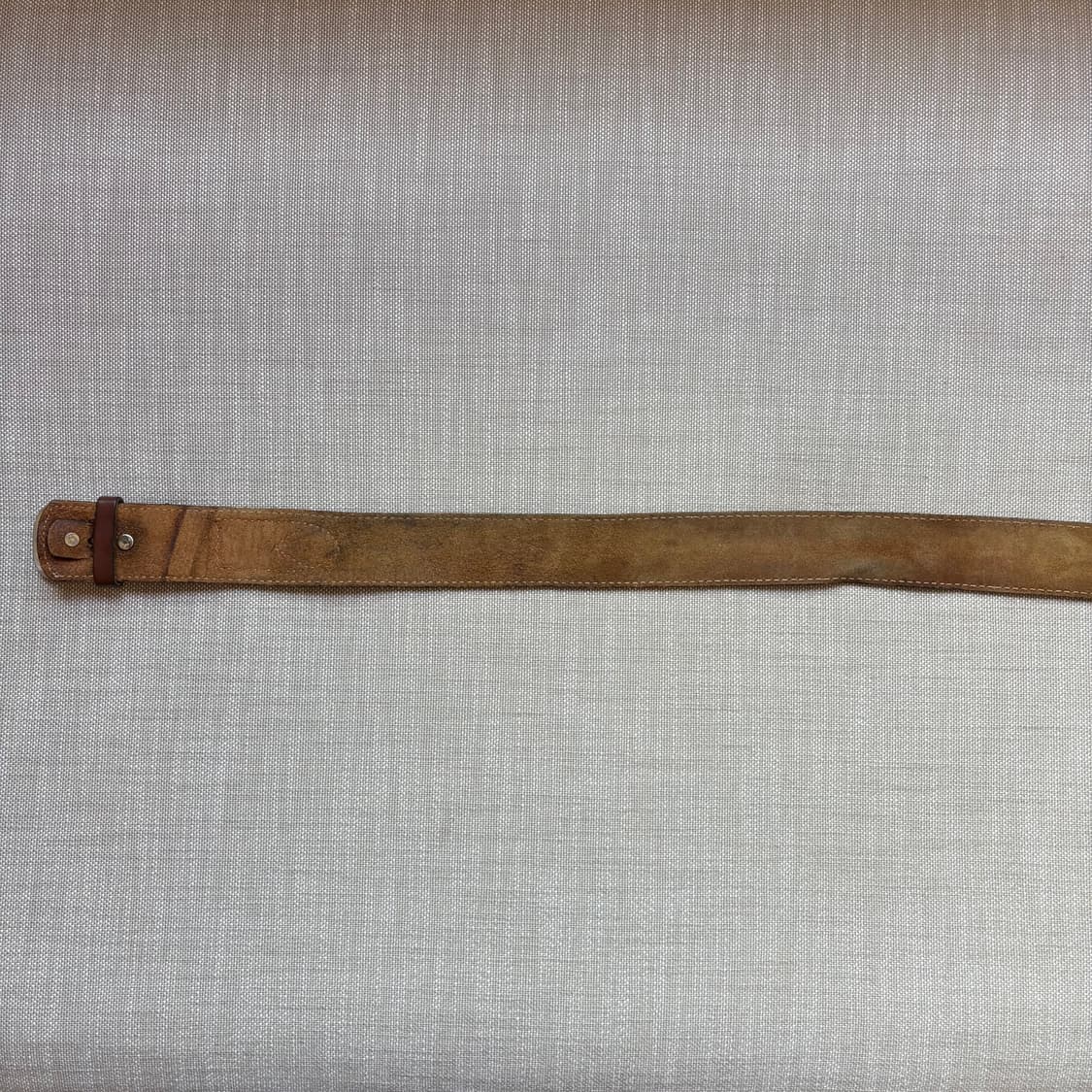 [37-38] 80s USA 하네스 브라운 레더 더블 스트랩 벨트 상품이미지7