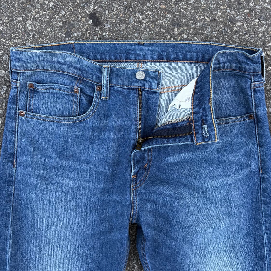 리바이스 505 레귤러 중청 데님 (34)    상품이미지5