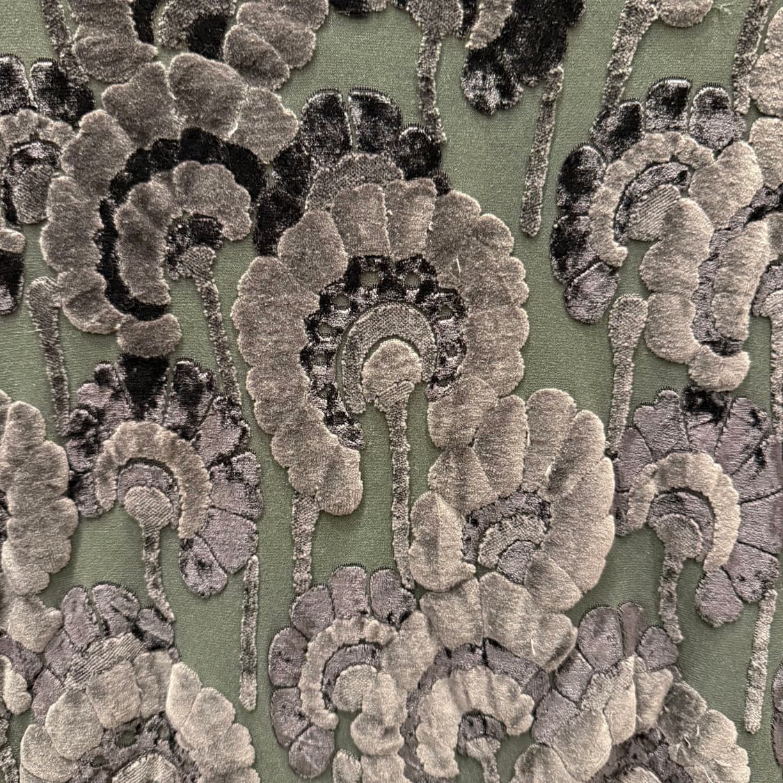 아르마니 콜레지오니 벨벳 플로킹 시스루 반팔 탑 슬림핏 블랙 상품이미지6