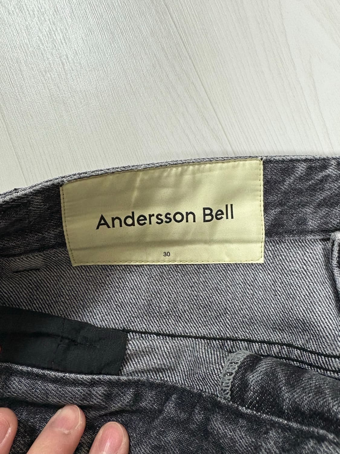 앤더슨벨 웨이브 레그 진 상품이미지2