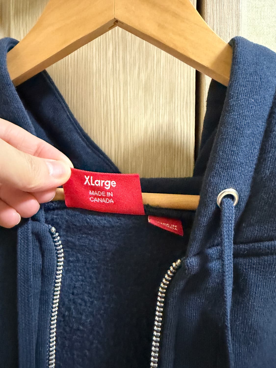 [XL] 슈프림 스몰 박스 로고 후드 스웻셔츠 네이비 상품이미지4