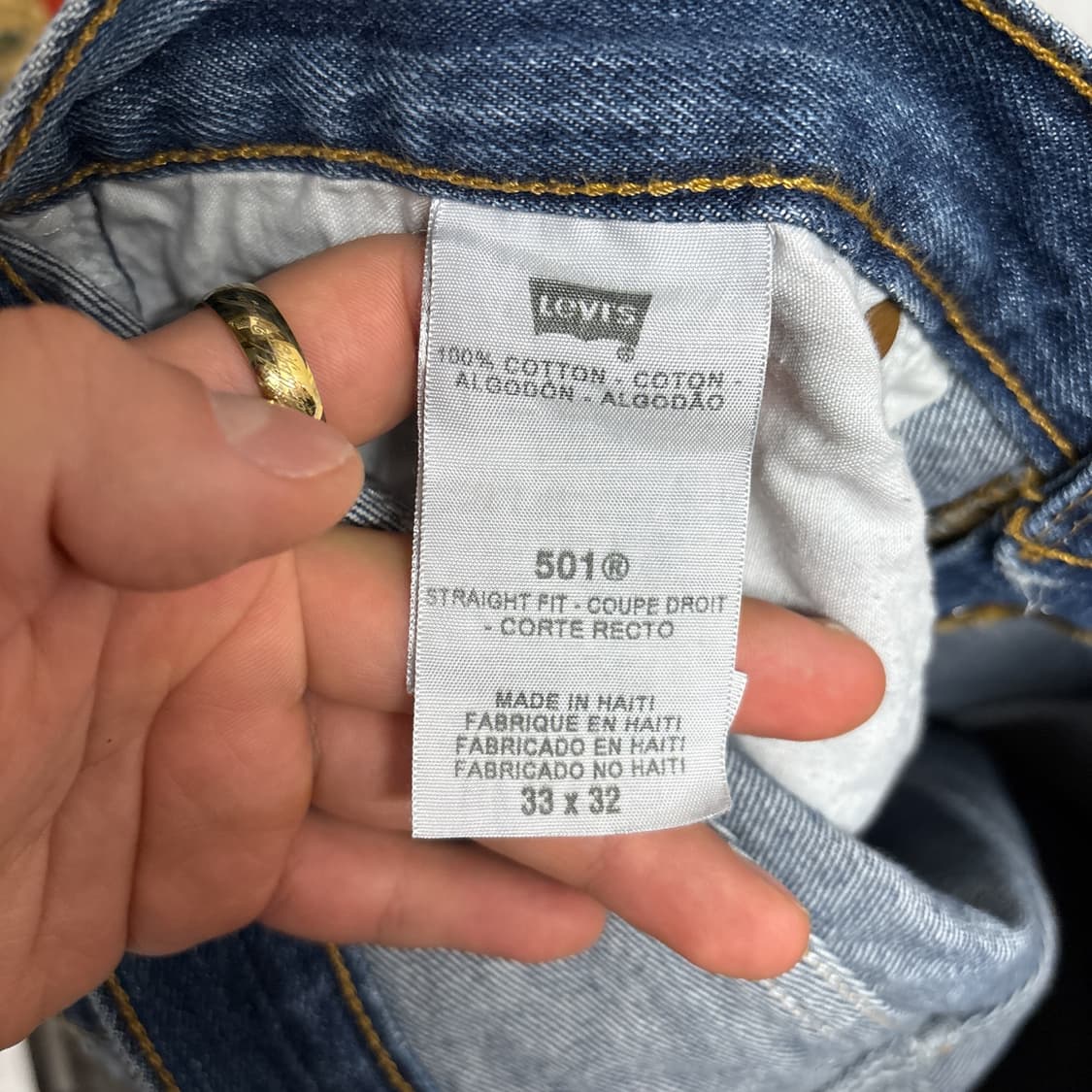 리바이스 501 오리지널 스트레이트 슬러버 워싱 데님팬츠 N903 상품이미지8