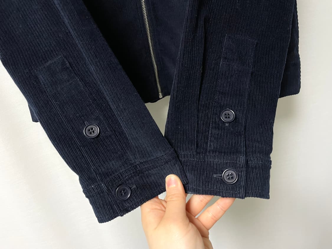 COS 코스 여성 스판 코듀로이 블루종 숏자켓 36 _ 네이비 상품이미지3