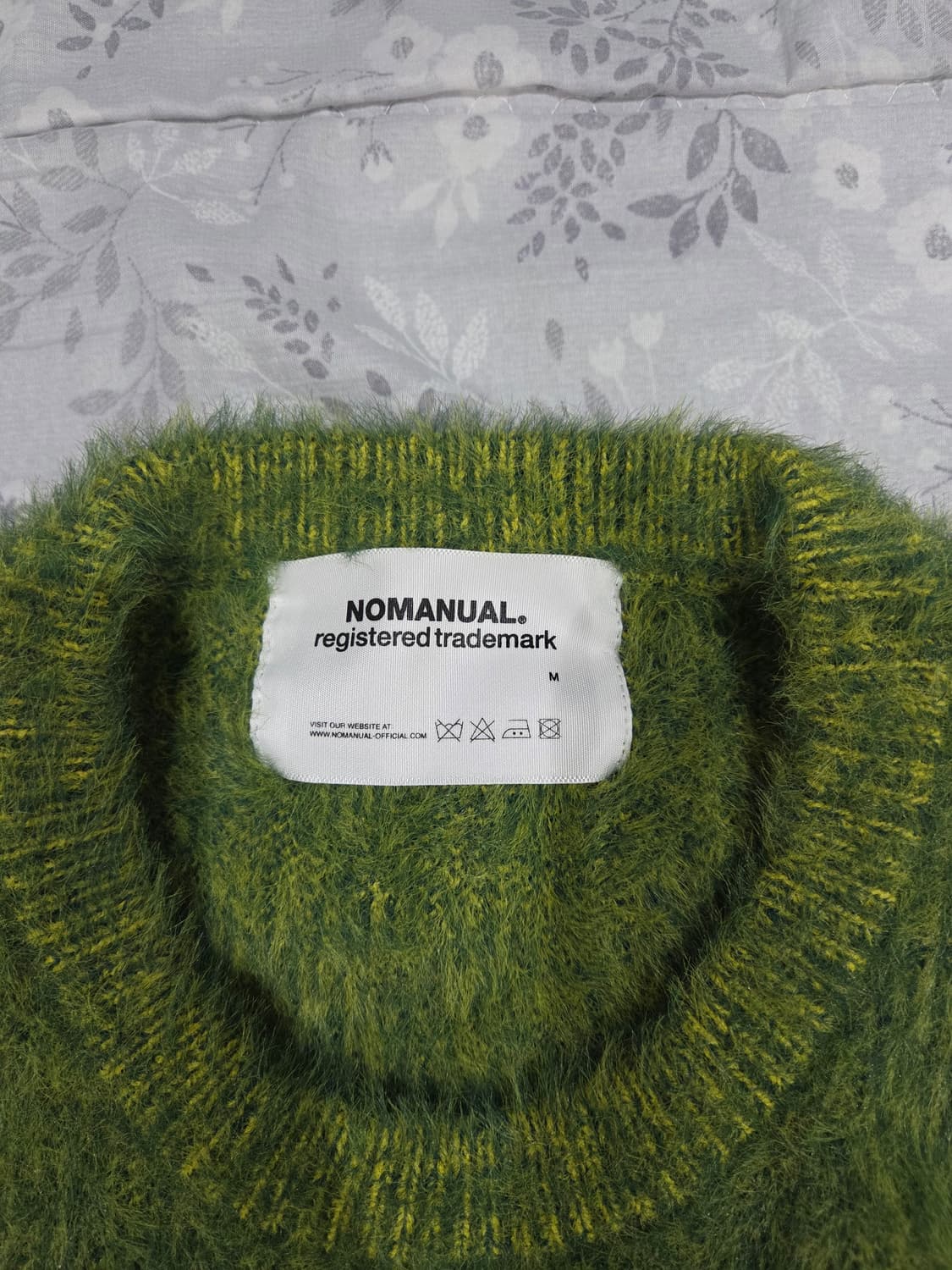 노매뉴얼 헤어리 그린 니트 상품이미지5