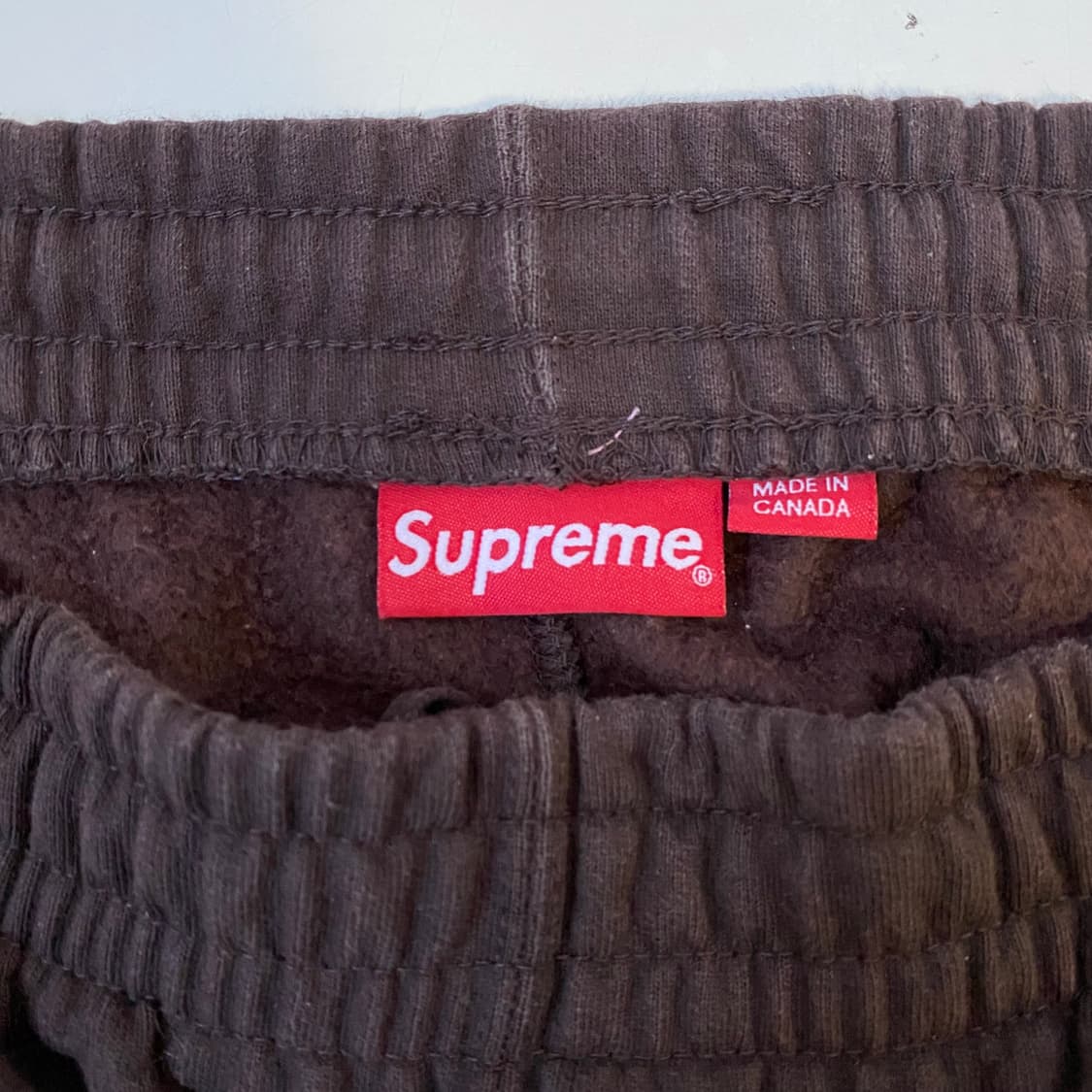 [L] 슈프림 스몰 로고 스웻팬츠 브라운 상품이미지3