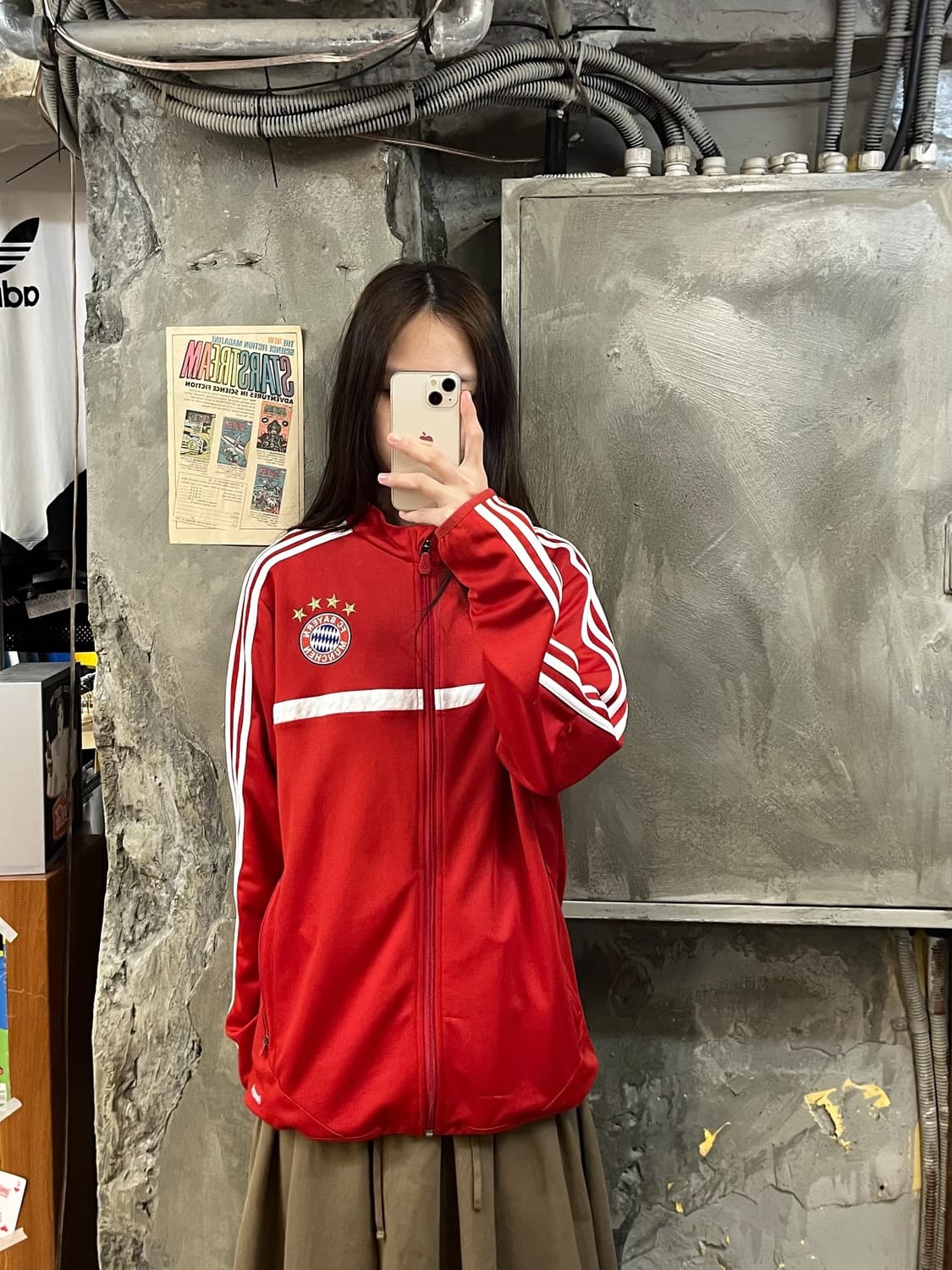아디다스 바이에르 뮌헨 트랙탑 져지 레드 100 #csz877 상품이미지2