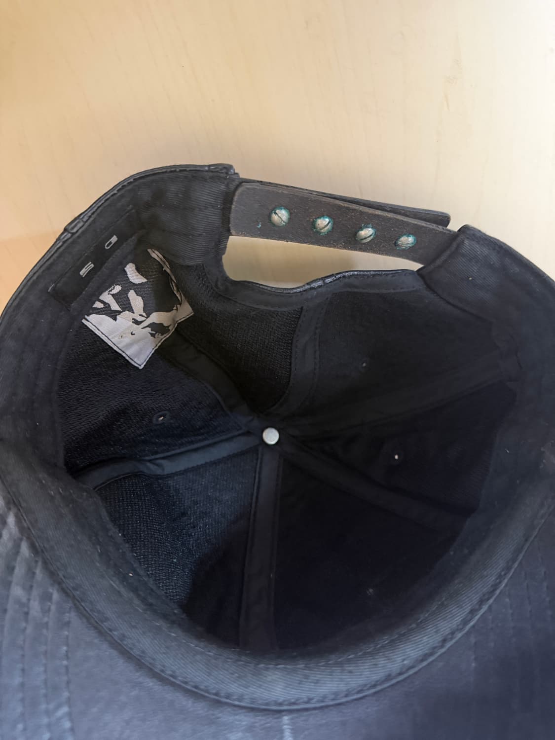 가죽 블랙 볼캡 모자 상품이미지4