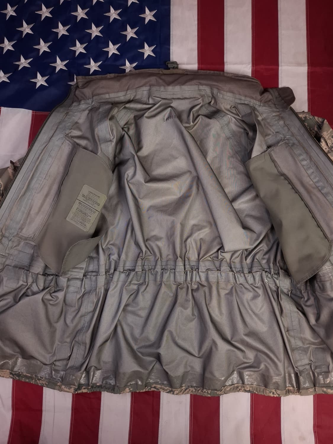 오리지날 미공군 지급용 타이거 스트라이프 고어텍스 파카 상품이미지7