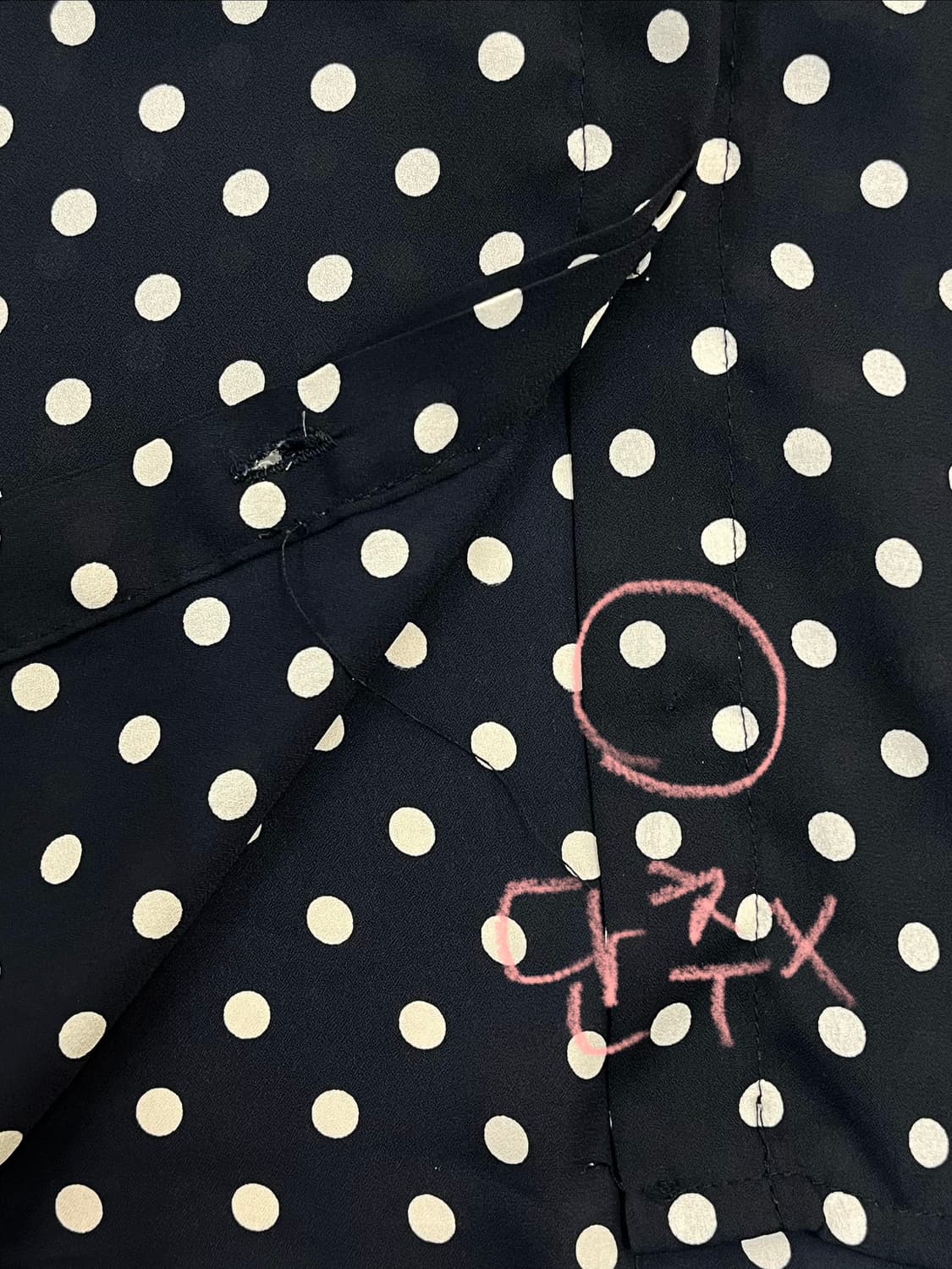 빈티지 도트 블라우스 블랙 #csz3656 상품이미지6