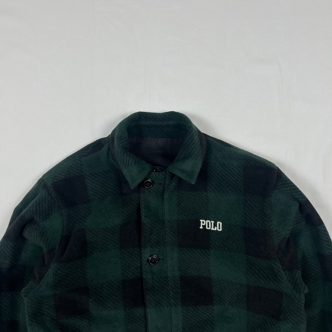 90‘s 폴로랄프로렌 스펠아웃 타탄체크 리버시블 자켓 상품이미지2