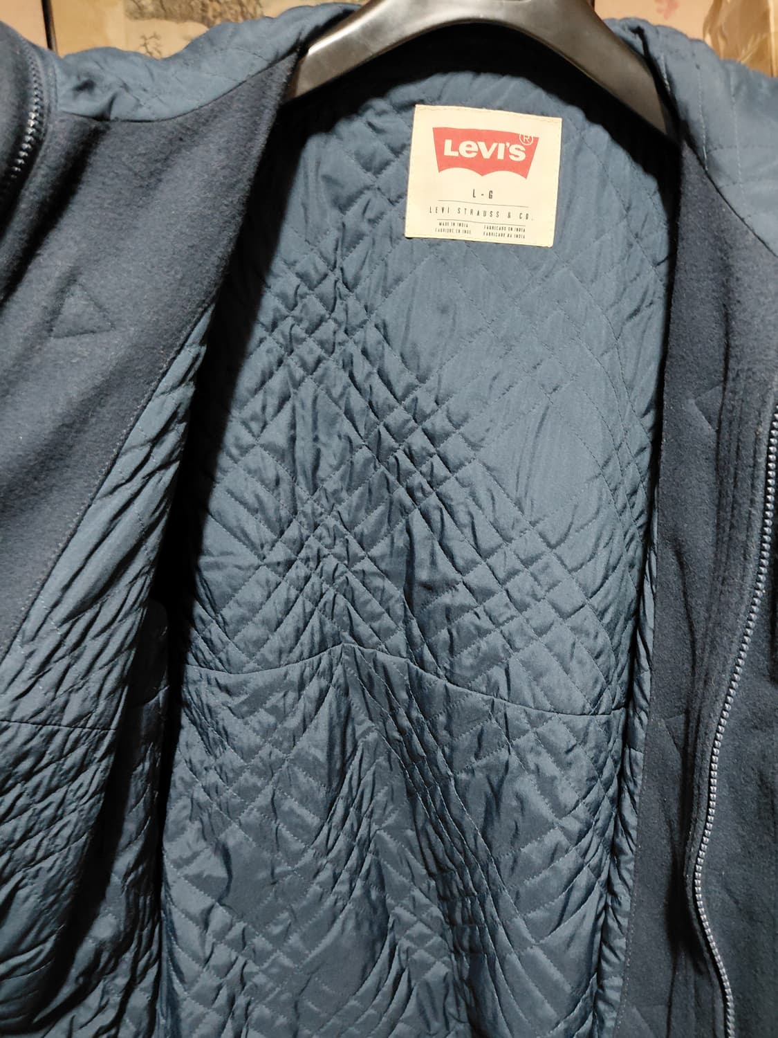 [리바이스]퀄팅 안감 후드 더플코트 L(105)사이즈 상품이미지8