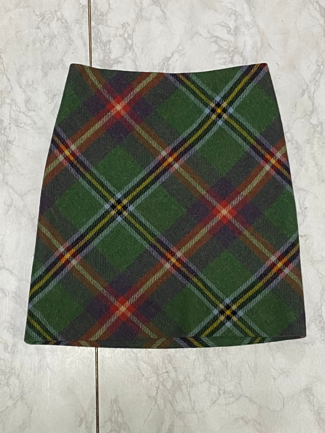 랄프로렌 체크 모 스커트 허리 27 인치 상품이미지1