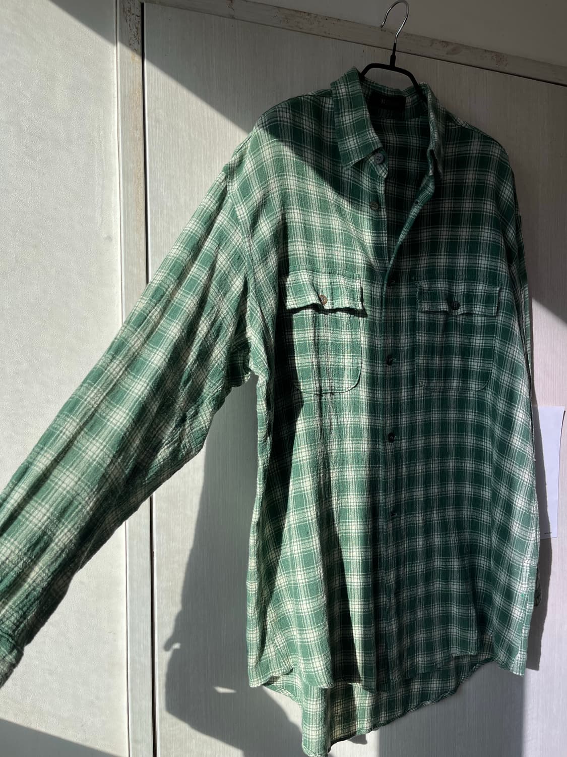 요지야마모토 거즈 패턴 코튼 셔츠 상품이미지3