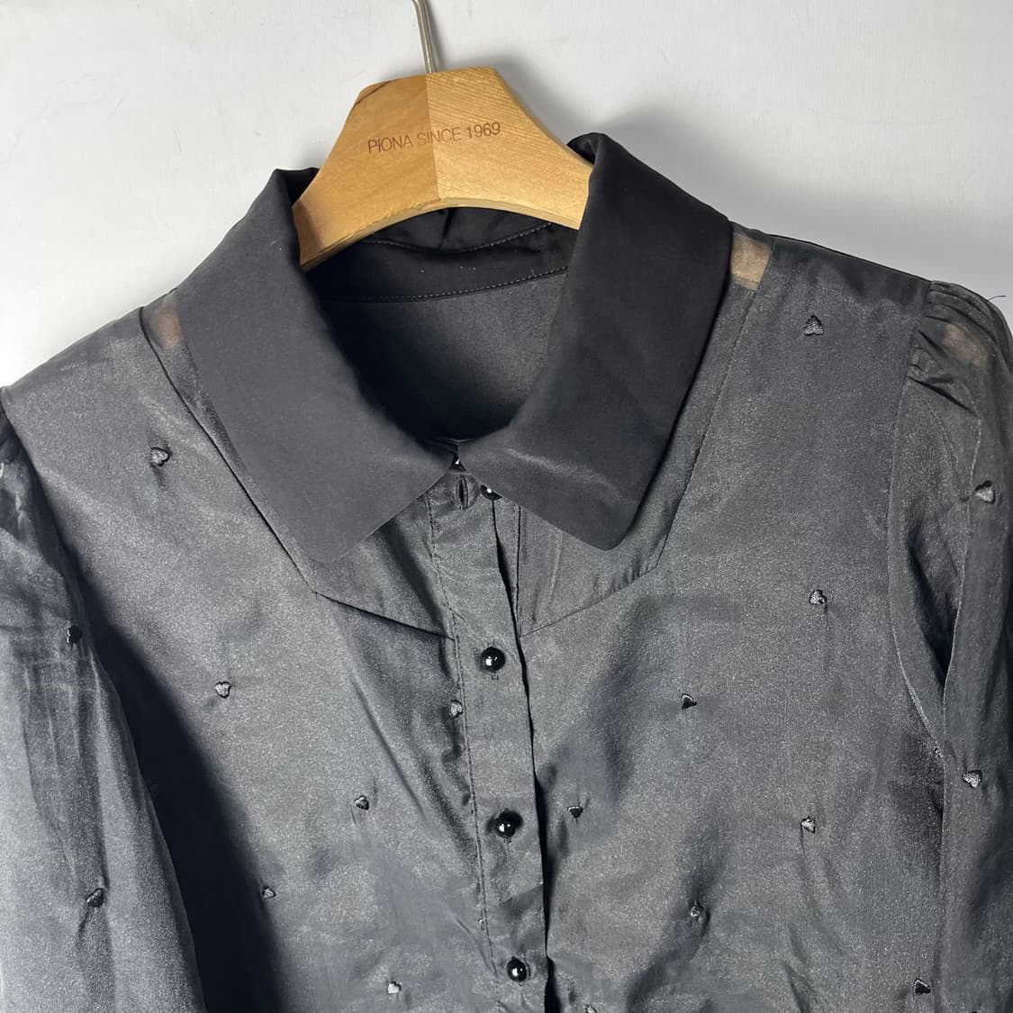 [ROJITA] 로지타 하트도트 시스루 블라우스 상품이미지3