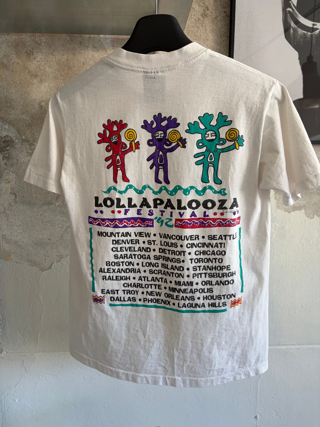 1992 롤라팔루자 티셔츠 상품이미지5