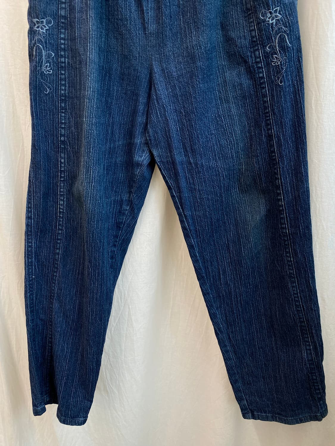 데님 자수 밴딩팬츠(M) 상품이미지4