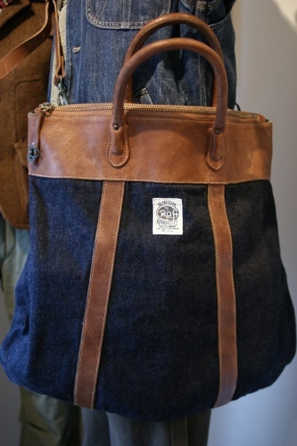 더블알엘 RRL 유니언 어프렌티드 데님 2WAY 토트 크로스백 상품이미지3