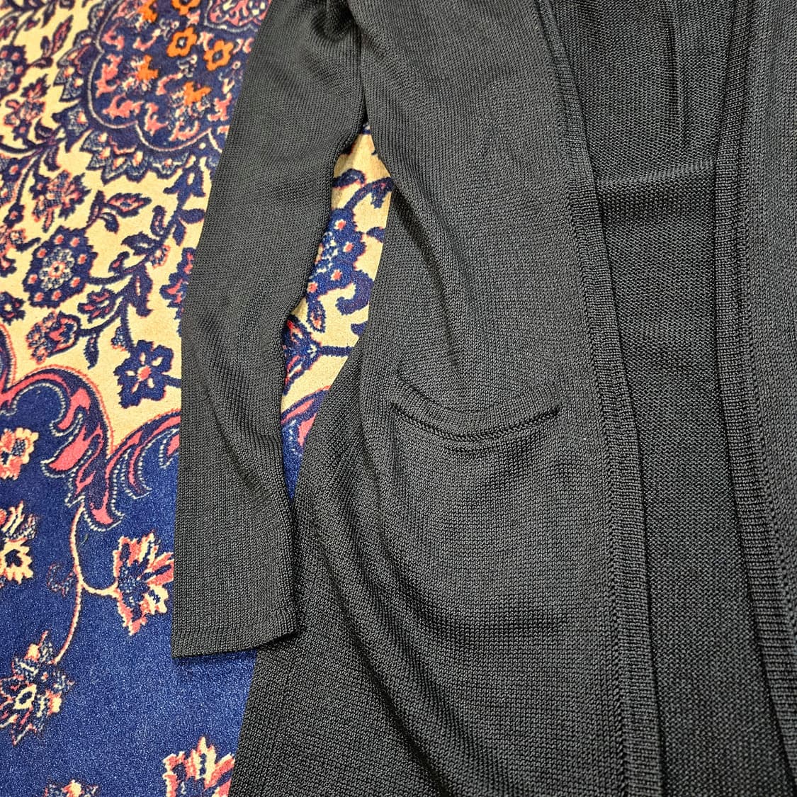 랄프로렌 블랙라벨 Silk 100% 베이직 가디건 자켓 S size 상품이미지3